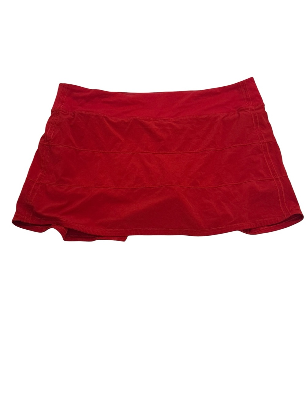 Lululemon Pace Rival Skirt 4-way Stretch 15" Red Size 12 Womens - Picture 5 of 9